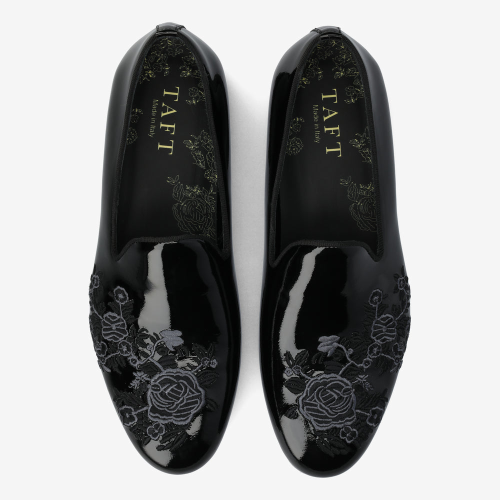 The Estate Slipper in Black Patent Leather