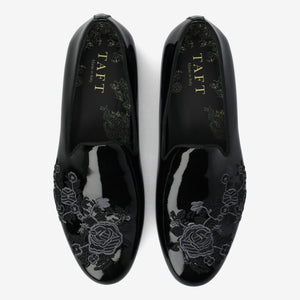 The Estate Slipper in Black Patent Leather