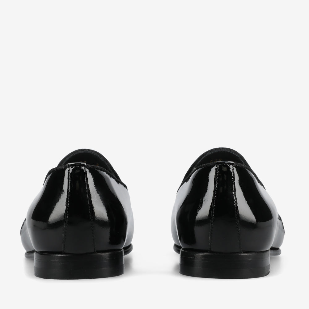 The Estate Slipper in Black Patent Leather