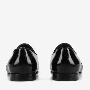 The Estate Slipper in Black Patent Leather