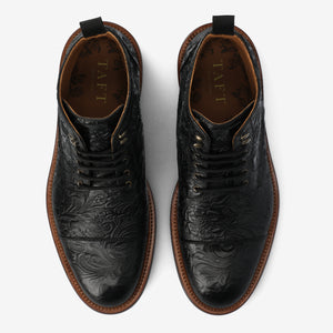 The Rome Boot in Black Floral